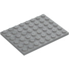 LEGO Střední kamenná šedá Deska 6 x 8 (3036)