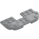 LEGO Medium Stone Gray Plate 8 x 4 x 0.7 with Rounded Corners (73832)