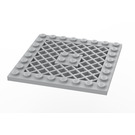 LEGO Medium Stone Gray Plate 8 x 8 with Grille (No Hole in Center) (4151)