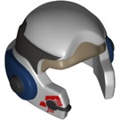 LEGO Grigio pietra medio Rebel Casco con Dark Blu (11764 / 67465)