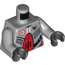 LEGO Medium Steengrijs Rood Robot Sidekick met Jet Pack Torso (973 / 76382)