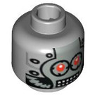 LEGO Mittleres Steingrau Roboter Kopf (Sicherheitsbolzen) (3626 / 88015)