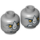 LEGO Medium Stone Gray Rogon Minifigure Rhino Head (Recessed Solid Stud) (3626 / 15708)