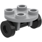 LEGO Round Plate 2 x 2 with Black Wheels (2655)