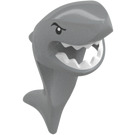 LEGO Gris Pierre Moyen Requin Couvre-Chef de Costume avec Queue et Fin avec Blanc Les dents (24231 / 102737)