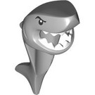 LEGO Gris pierre moyen Requin Costume Couvre-chef avec Queue et Fin avec blanc Les dents (24231 / 102737)