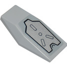 LEGO Medium Stone Gray Shell Panel with Armor Plate Pattern Sticker (28220)