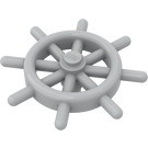 LEGO Medium Stone Gray Ship Wheel with Slotted Pin (4790)