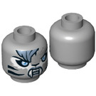 LEGO Medium Stone Gray Sibress Minifigure Head (Recessed Solid Stud) (3626 / 19538)