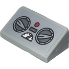LEGO Medium Stone Gray Slope 1 x 2 (31°) with Speedometer Sticker (85984)