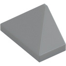 LEGO Medium Stone Gray Slope 1 x 2 (45°) Triple with Inside Stud Holder (15571)