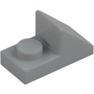 LEGO Medium Stone Gray Slope 1 x 2 (45°) with Plate (15672 / 92946)