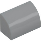 LEGO Medium Stone Gray Slope 1 x 2 Curved (37352 / 98030)