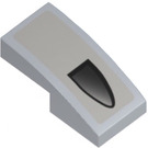 LEGO Medium Stone Gray Slope 1 x 2 Curved with Air Intake (Right) Sticker