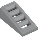 LEGO Grigio pietra medio Pendenza 1 x 2 x 0.7 (18°) con Griglia (61409)