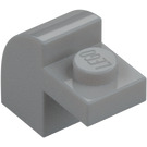 LEGO Grigio pietra medio Pendenza 1 x 2 x 1.3 Curvo con Piastra (6091 / 32807)