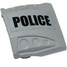 LEGO Medium Stone Gray Slope 1 x 2 x 2 Curved with Dimples with "POLICE" (Left) Sticker (44675)