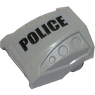 LEGO Medium Stone Gray Slope 1 x 2 x 2 Curved with Dimples with "POLICE" (Right) Sticker (44675)