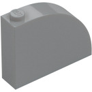 LEGO Medium Stone Gray Slope 1 x 4 x 3 Curved (65734)