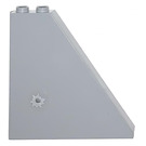 LEGO Medium Stone Gray Slope 1 x 6 x 5 (55°) with Bullet Hole (Right) Sticker without Bottom Stud Holders (30249)