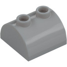 LEGO Medium Stone Gray Slope 2 x 2 Curved with 2 Studs on Top (30165)