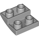 LEGO Medium Steengrijs Helling 2 x 2 x 0.7 Gebogen Omgekeerd (32803)