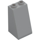 LEGO Medium steengrijs Helling 2 x 2 x 3 (75°) Holle noppen, ruw oppervlak (3684 / 30499)