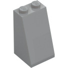 LEGO Gris piedra medio Con pendiente 2 x 2 x 3 (75°) (Espigas sólidas) (98560)