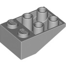 LEGO Medium Stone Gray Slope 2 x 3 (25°) Inverted without Connections between Studs (3747)