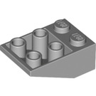 LEGO Medium Stone Gray Slope 2 x 3 (25°) Inverted without Connections between Studs (3747)