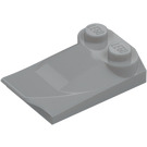 LEGO Grigio pietra medio Pendenza 2 x 3 x 0.7 Curvo con Ala (47456 / 55015)