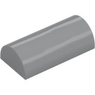 LEGO Medium Stone Gray Slope 2 x 4 Curved with Groove (6192 / 30337)