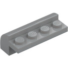 LEGO Mittleres Steingrau Schrägstein 2 x 4 x 1.3 Gebogen (6081)