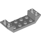LEGO Medium Stone Gray Slope 2 x 6 (45°) Double Inverted with Open Center (22889)