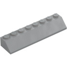 LEGO Gris piedra medio Con pendiente 2 x 8 (45°) (4445)