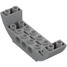 LEGO Gris piedra medio Con pendiente 2 x 8 x 2 Curvo Invertido Doble (11301 / 28919)