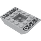 LEGO Keskitumma kivenharmaa Luiska 4 x 6 (45°) Kaksinkertainen Käänteinen (30183)