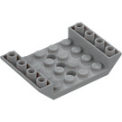 LEGO Gris Pierre Moyen Pente 4 x 6 (45°) Double Inversé avec Open Centre avec 3 trous (30283 / 60219)