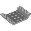 LEGO Medium Steengrijs Helling 4 x 6 (45°) Dubbele Omgekeerd met Open Midden met 3 gaten (30283 / 60219)