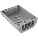 LEGO Medium steengrijs Helling 6 x 8 x 2 Gebogen Omgekeerd Dubbele (45410)