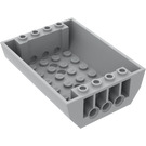LEGO Medium Stone Gray Slope 6 x 8 x 2 Curved Inverted Double (45410)