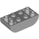 LEGO Medium Stone Gray Slope Brick 2 x 4 Curved Inverted (5174)