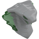 LEGO Medium Stone Gray Snake Head with Transparent Green (41201)