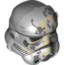 LEGO Gris piedra medio Stormtrooper Casco con Elevado Forehead con Dirt Stains (38483)