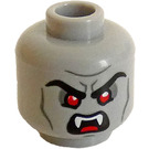 LEGO Medium Stone Gray Strahd von Zarovich Head (Safety Stud) (3274)