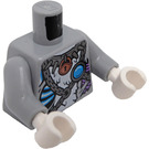 LEGO Medium steengrijs Sykor Minifiguur Torso (973 / 76382)