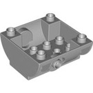 LEGO Medium Stone Gray Tank Bottom 4 x 4 x 1.5 (59559)