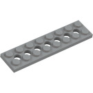 LEGO Medium steingrå Technic Plate 2 x 8 med Hull (3738)