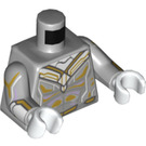 LEGO Medium Stone Gray The Vision Minifig Torso with Armor and Muscle Highlights (973)