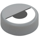 LEGO Medium Stone Gray Tile 1 x 1 Round with Eye with Half Shut Eyelid (104217 / 104225)